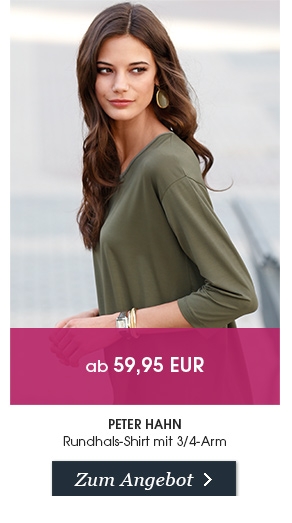 Rundhals-Shirt mit 3/4-Arm (82894788)