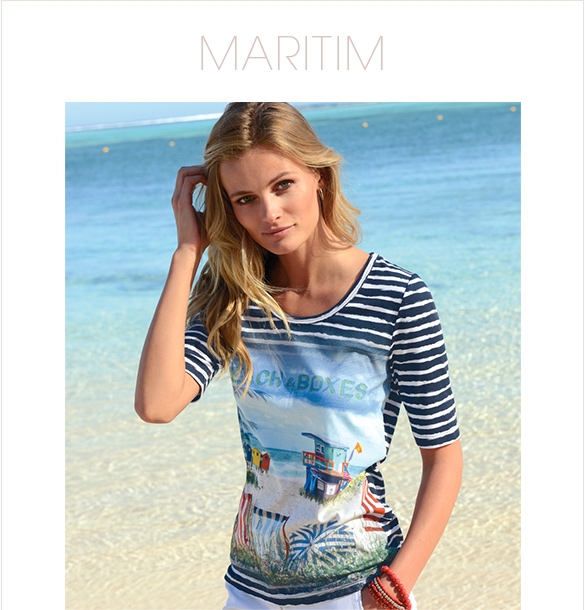 Rundhals-Shirt mit 1/2-Arm (91374977)