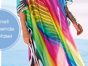 Kaftan in weiter Form mit tiefem V-Ausschnitt (26168877)