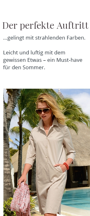Kleid mit Aufschlag am 3/4-Arm (14044277)