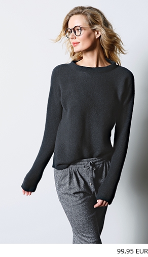 Pullover mit Kimono-Ärmel und Stehbund (80742088)