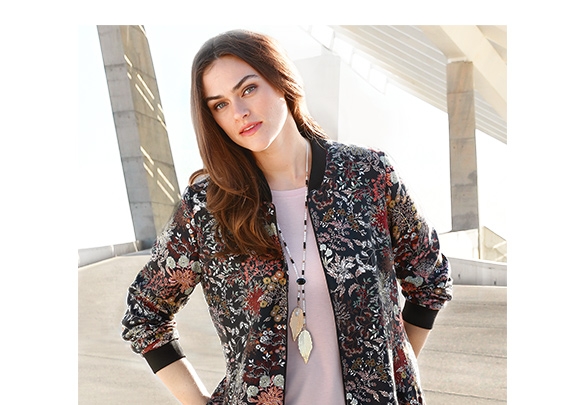 Blouson mit paradiesisch schönem Print (10867388)
