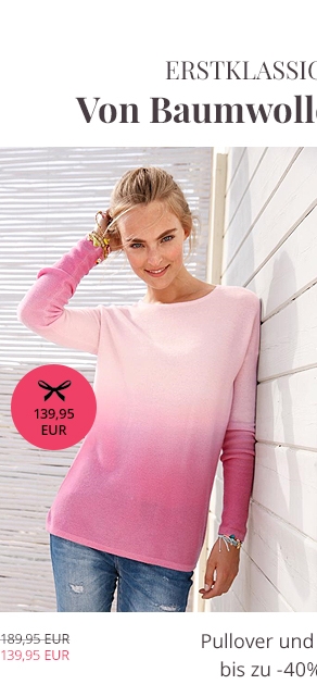 Rundhals-Pullover aus 100% Kaschmir mit Degradé (89766388)