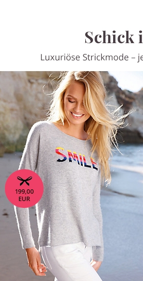 Rundhals-Pullover, 100% Kaschmir in legerer Form (91444088)