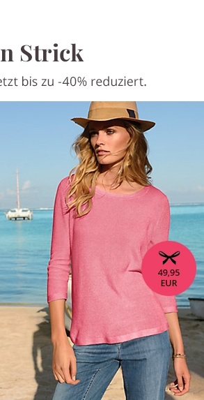 Rundhals-Pullover mit 3/4-Arm aus 100% Baumwolle (91092788)